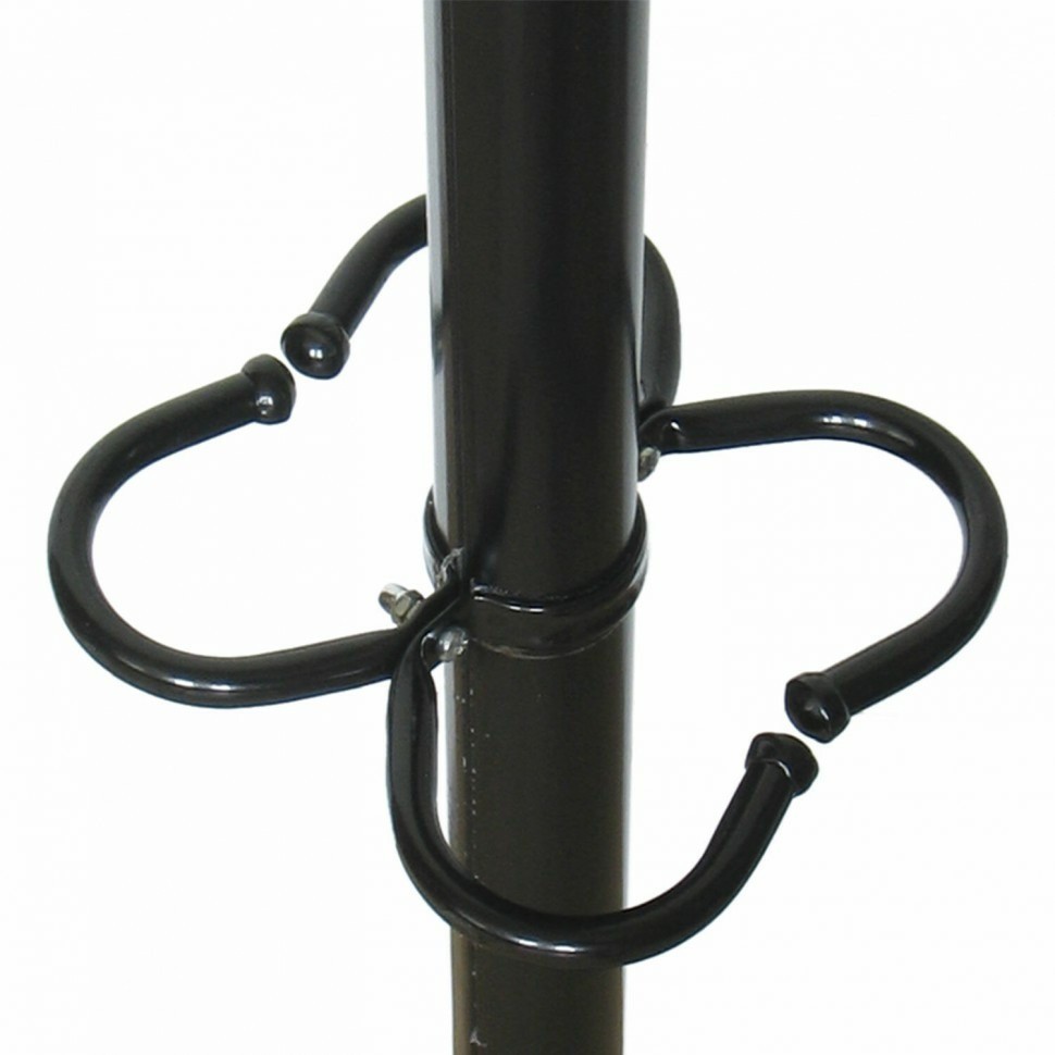 Вешалка-стойка Квартет-З 1,79 м основание 40 см 4 крючка металл черная 607716 (91193)