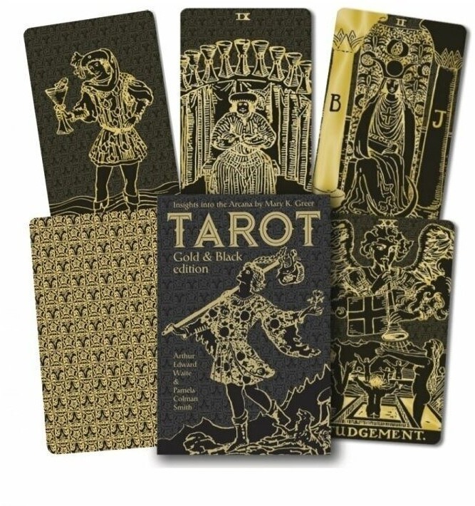 Карты Таро "Tarot Black and Gold Edition" Lo Scarabeo / Подарочный набор Таро Черное на Золотом (46483)