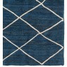 Ковер из джута темно-синего цвета с геометрическим рисунком из коллекции ethnic, 200x300 см (73337)