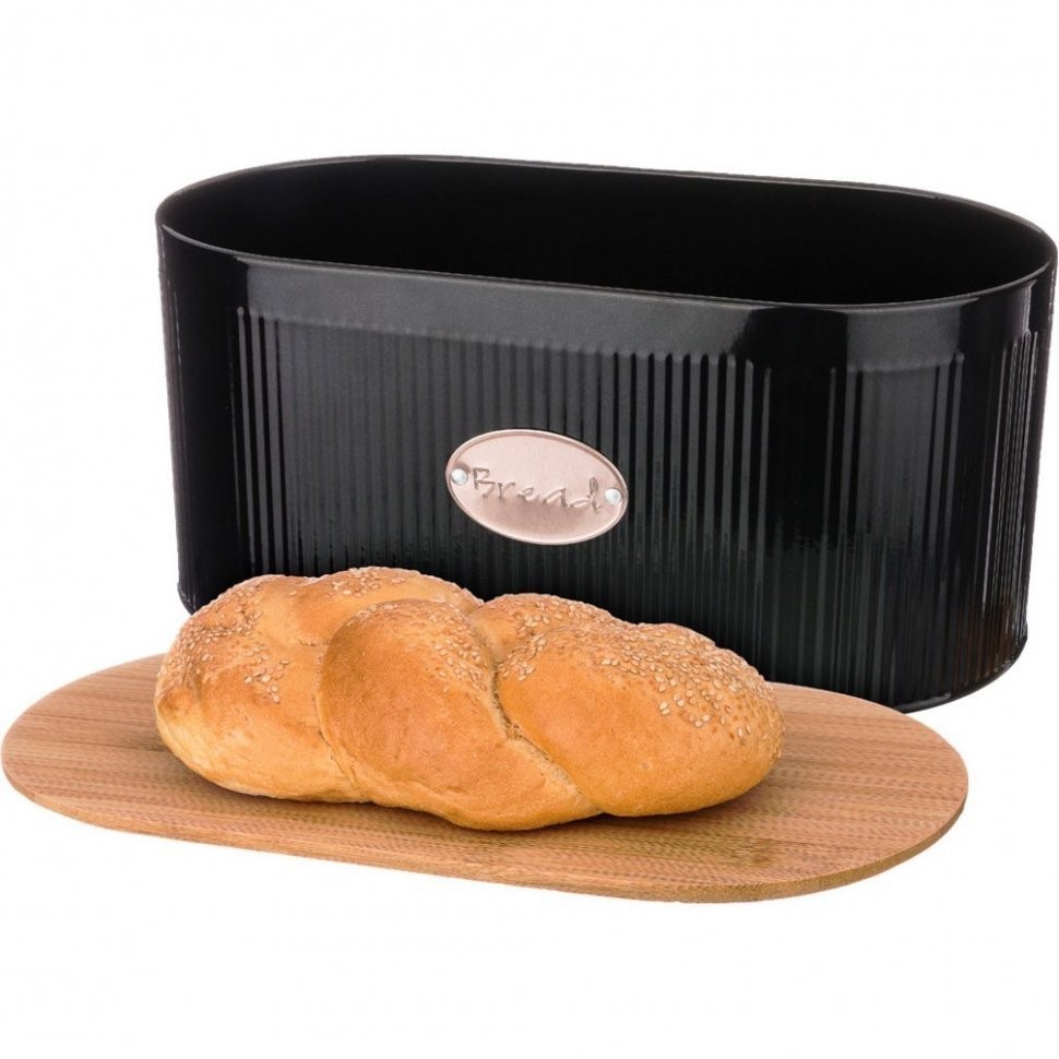 Хлебница 2 в 1 agness "черное золото"  34*18*15 см без упаковки Agness (790-175)