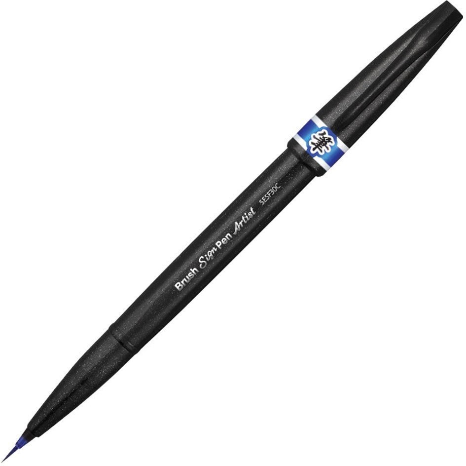 Ручка-кисть Pentel Brush Sign Pen Artist синяя SESF30C-C (69544)