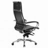 Кресло офисное Мetta "Samurai" Lux 2 рецик. кожа регулируемое сиденье черное 532485 (90074)