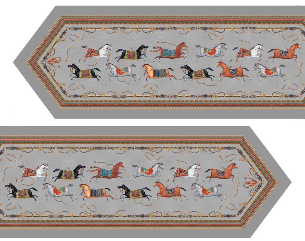 Дорожка "passage" 45х145см, 100% хлопок,твил c пропиткой, серый Lefard (850-761-3)