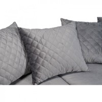 Диван Sorrento(K) 230M трехм.раск c кантом,велюр св.серый Bel40+Bel40 230*101*86 (TT-00008147)