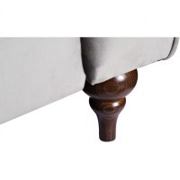 Диван Sorrento(K) 230M трехм.раск c кантом,велюр св.серый Bel40+Bel40 230*101*86 (TT-00008147)