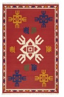 Ковер из шерсти по мотивам чувашских орнаментов из коллекции cultural heritage, 160х230 см (78522)