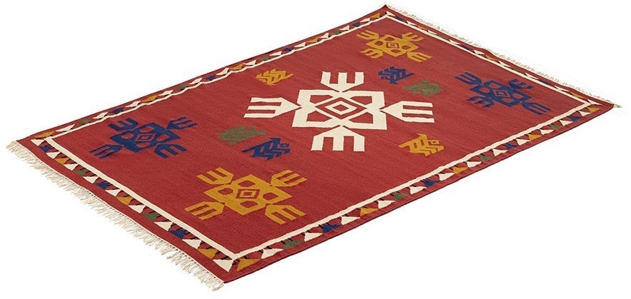 Ковер из шерсти по мотивам чувашских орнаментов из коллекции cultural heritage, 160х230 см (78522)