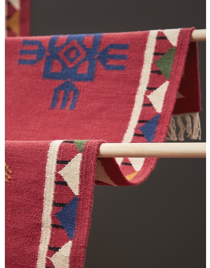 Ковер из шерсти по мотивам чувашских орнаментов из коллекции cultural heritage, 160х230 см (78522)