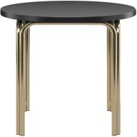 Столик кофейный ror, D50 см, латунь/черный (75278)