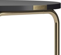 Столик кофейный ror, D50 см, латунь/черный (75278)