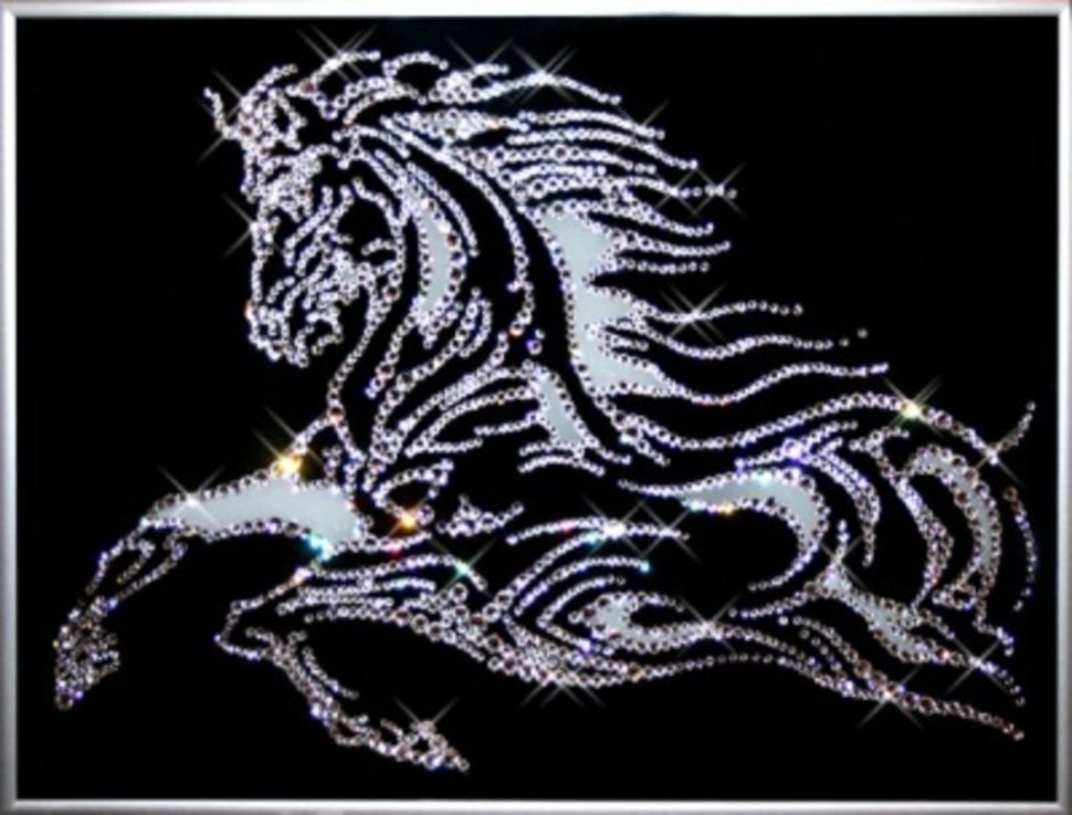 Картина Вороной с кристаллами Swarovski (1076)