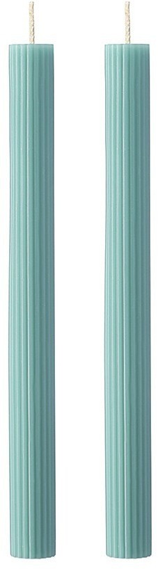 Набор из двух свечей бирюзового цвета из коллекции edge, 24,5 см (77658)
