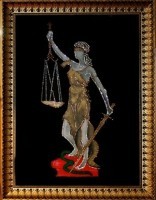Картина Богиня правосудия Фемида с кристаллами Swarovski (1398)