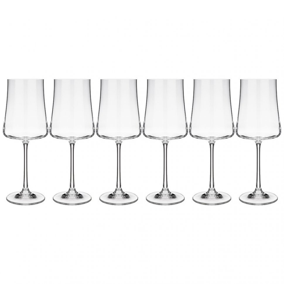 Набор бокалов для вина 360мл из 6 штук "xtra" высота 23,5 см Crystalex (674-754)
