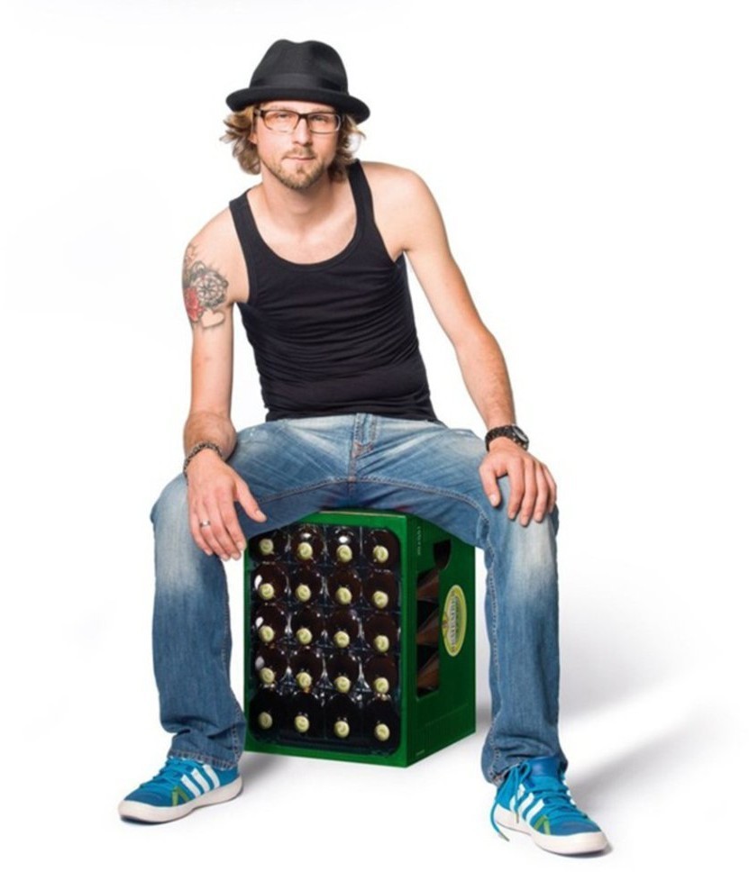 Табурет картонный master brewer, 32,5х32,5х44 см (51988)