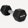 Гантель гексагональная Starfit DB-301PRO 6 кг, обрезиненная, черный (2115110)