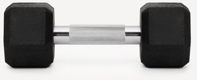 Гантель гексагональная Starfit DB-301PRO 6 кг, обрезиненная, черный (2115110)