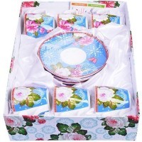 Коф/наб. 12пр 80мл кост/фарф РОЗЫ LR (24757)