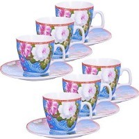 Коф/наб. 12пр 80мл кост/фарф РОЗЫ LR (24757)