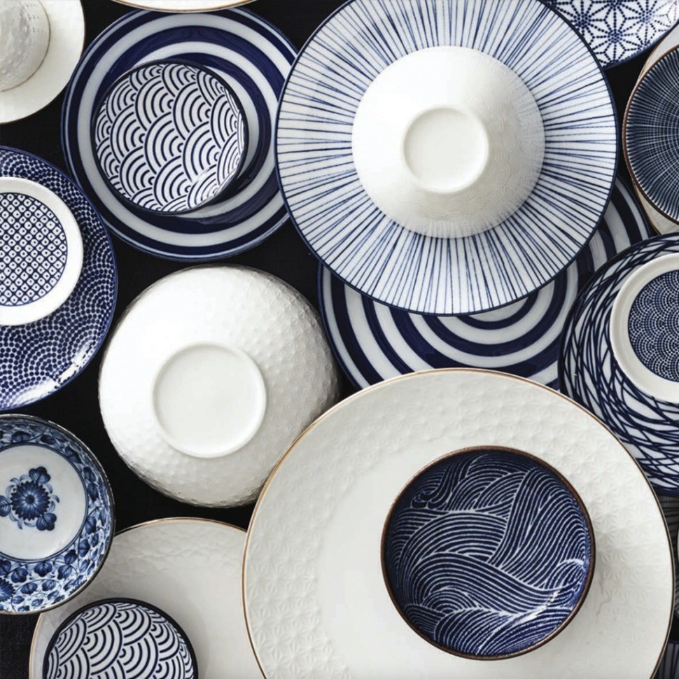 Чаша 16709, 20 см, фарфор, blue/white, TOKYO DESIGN