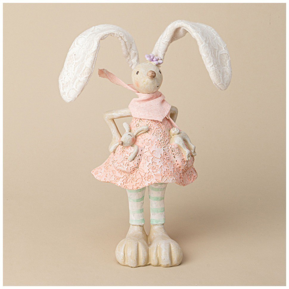 Фигурка декоративная кролик  10x10x29.5см Lefard (125-305)