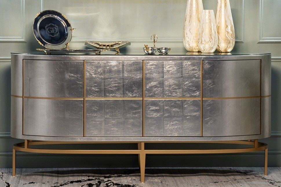 Комод "Futuro" серебристый 183*51*91см (TT-00006460)