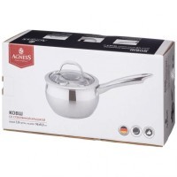 Ковш agness со стекл. крышкой серия apple 1,9 л. 16x9.5 см (937-351)