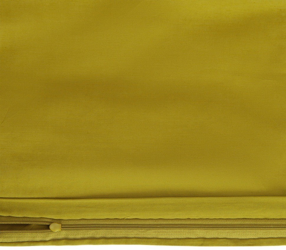 Комплект постельного белья оливкового цвета с контрастным кантом из коллекции essential, 150х200 см (73722)