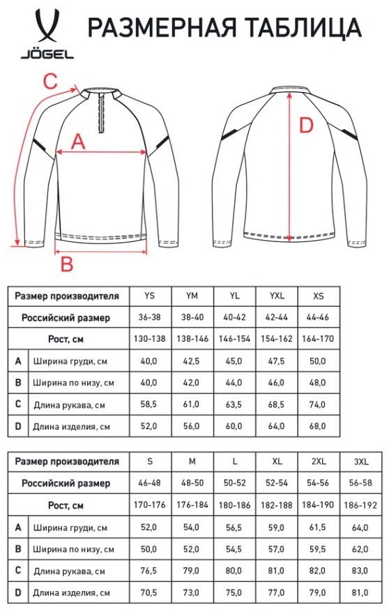 Джемпер тренировочный JOGEL CAMP 2 Training Top, темно-синий, детский (2112368)