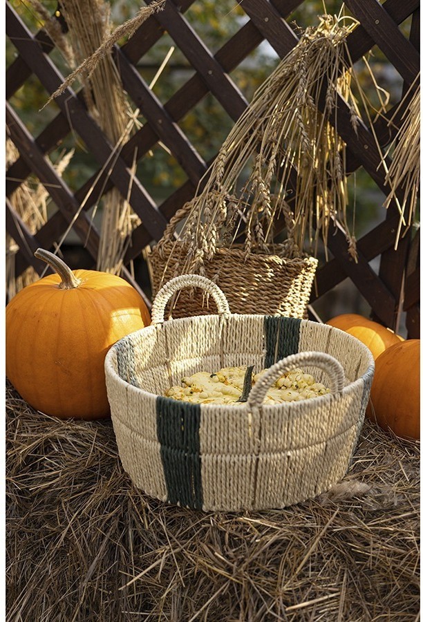 Корзина плетеная овальная bodhran nature из коллекции ethnic, размер s (77233)