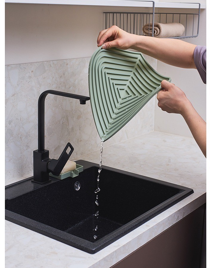 Коврик для сушки посуды dry flex, 34,6х44,6 см, шалфей (78436)