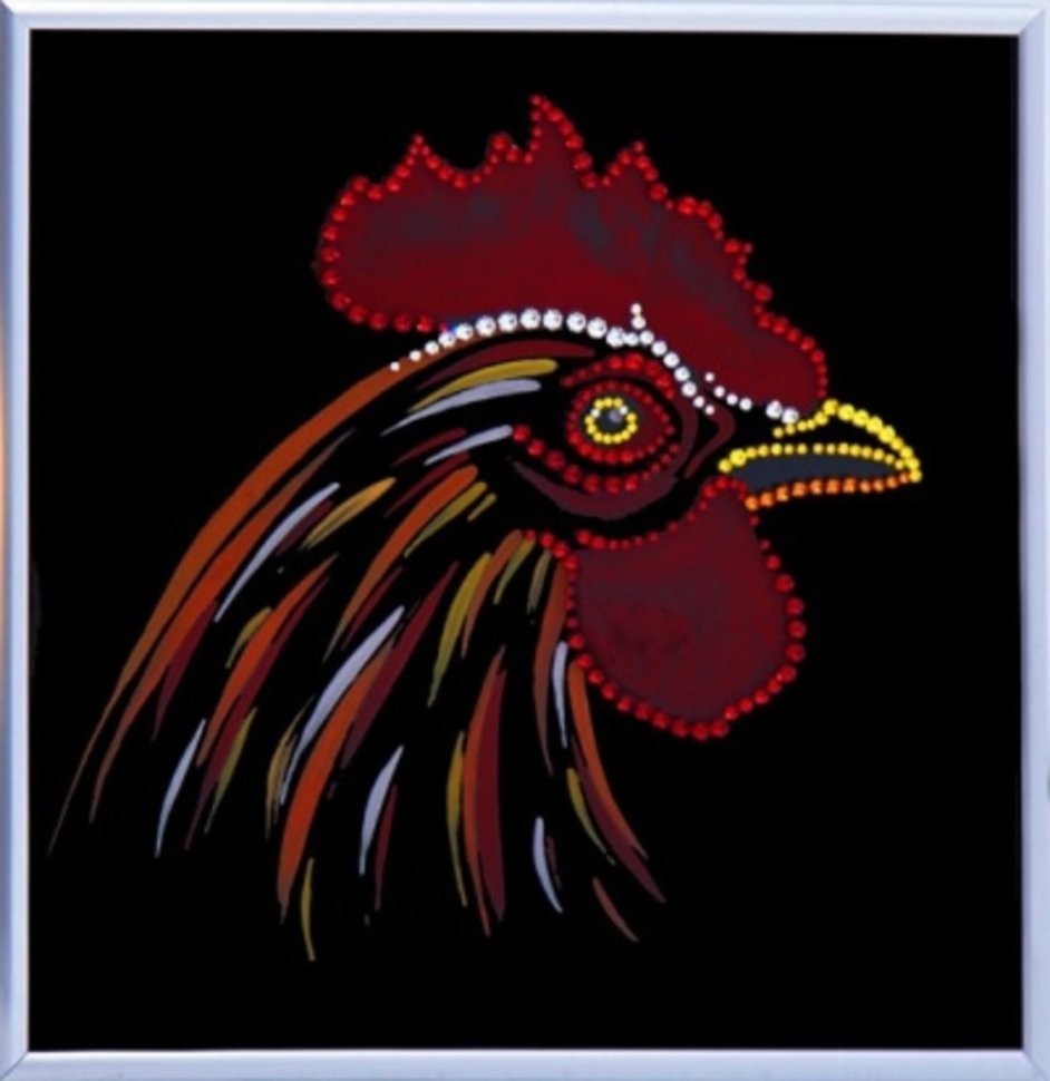 Картина Петушок с кристаллами Swarovski (1862)