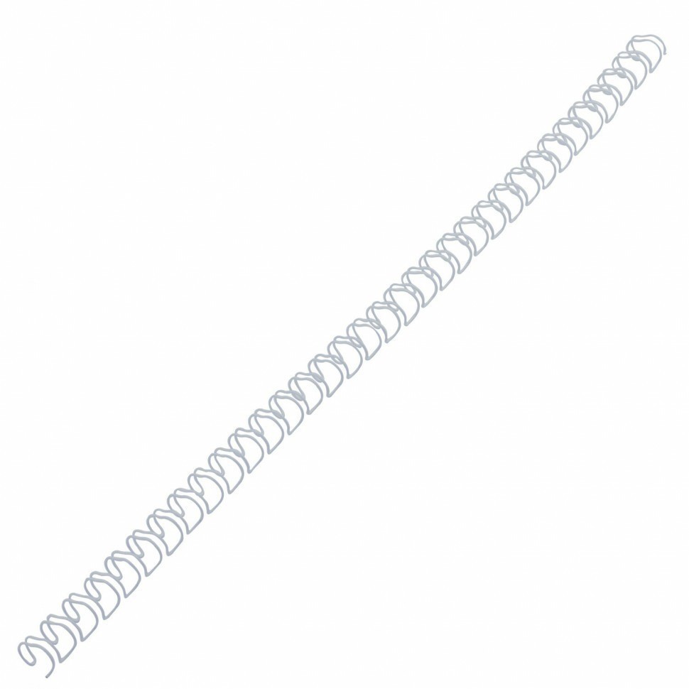 Пружины металлич. для переплета к-т 100 шт. 6,4 мм (для сшив. 2-45 л.) белые Brauberg 530822 (89937)