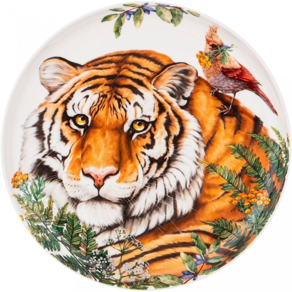 Тарелка закусочная lefard "лесная сказка" тигр 20,5 см Lefard (590-390)