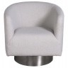 Кресло вращающееся, иск.каракуль серый 79*74*79cм (TT-00010189)