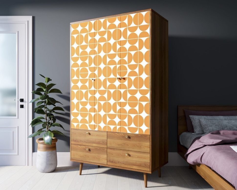 Шкаф трехстворчатый Berber принт 14 арт BB02/Print_14-ET