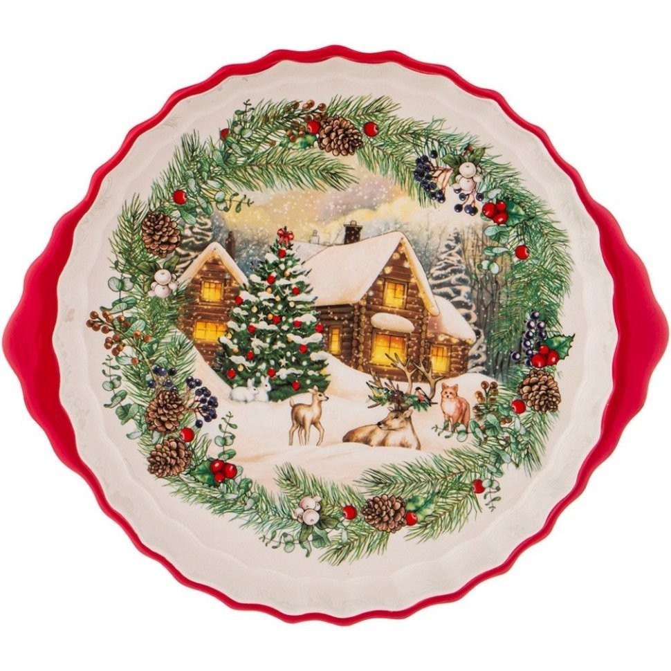 Блюдо-шубница 29*25*4,5 см. Agness (358-1937)