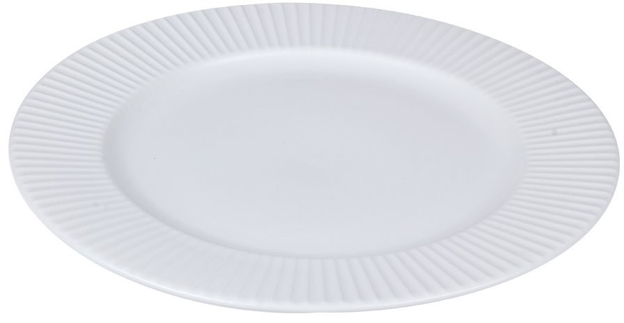 Набор обеденных тарелок soft ripples, D27 см, белые, 2 шт. (73511)