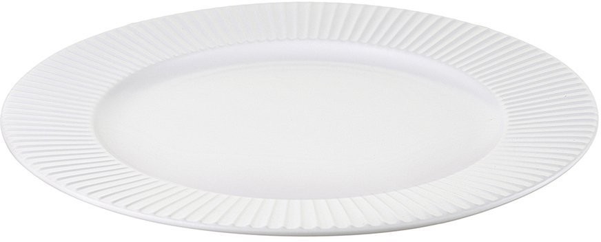 Набор обеденных тарелок soft ripples, D27 см, белые, 2 шт. (73511)