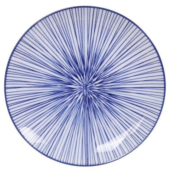 Тарелка 16021, 20,6 см, фарфор, blue, TOKYO DESIGN