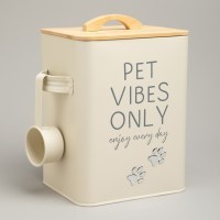 Банка agness для хранения корма с мерной ложкой, 18х15,5х23 см, 6,3л (790-395)