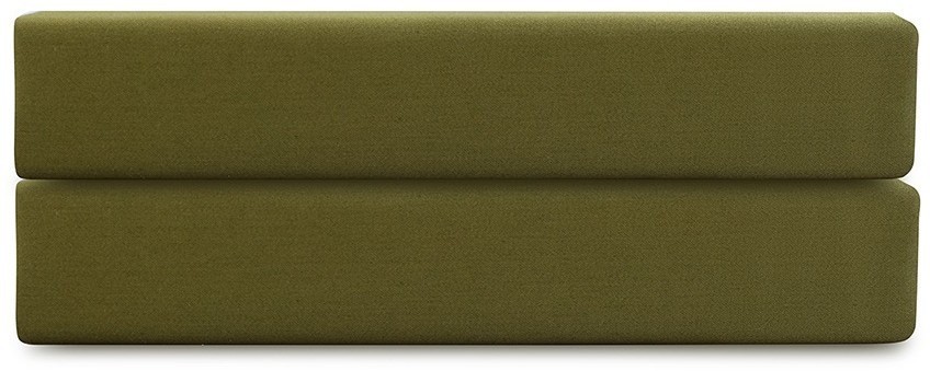 Простыня на резинке из премиального сатина светло-серого цвета из коллекции essential,  160х200х30 с (79849)