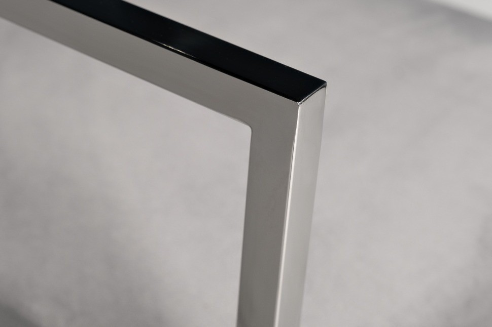 Стул полубарный велюр серый/хром 52*55*91см (TT-00011550)