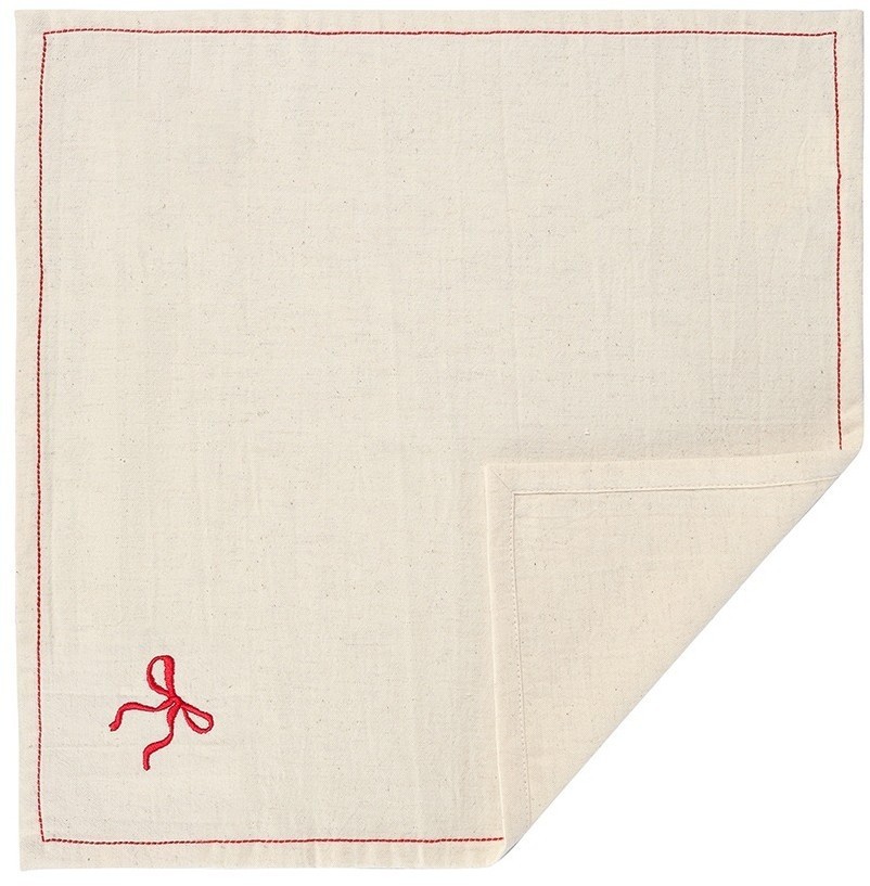 Салфетка сервировочная fancy bows бежевого цвета из коллекции essential, 45х45 см (79430)