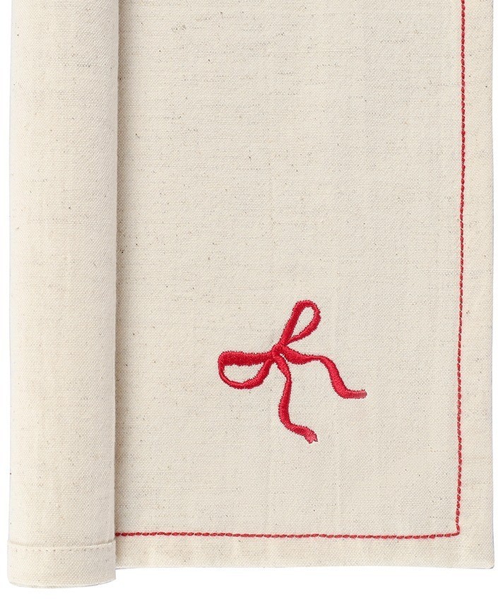 Салфетка сервировочная fancy bows бежевого цвета из коллекции essential, 45х45 см (79430)