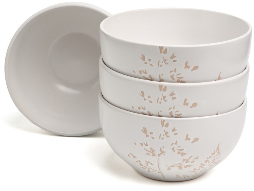 Набор салатников bronco "grasses" 4 шт. диаметр=14 см (191-340-1)