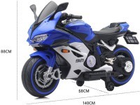 Детский электромотоцикл Ducati (12V, EVA, ручка газа, спидометр) (FT-921-BLUE-WHITE)