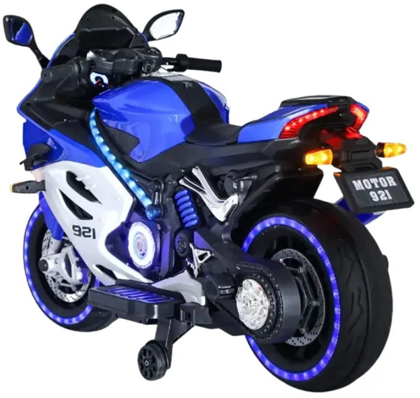 Детский электромотоцикл Ducati (12V, EVA, ручка газа, спидометр) (FT-921-BLUE-WHITE)