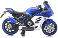 Детский электромотоцикл Ducati (12V, EVA, ручка газа, спидометр) (FT-921-BLUE-WHITE)