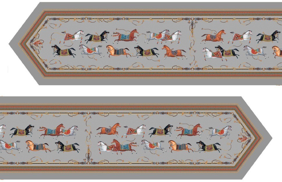 Дорожка "passage" 45х300см, 100% хлопок, серый ,твил c пропиткой Lefard (850-761-32)